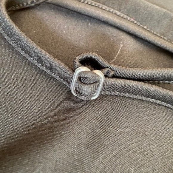 Red and Green Stripe Black Bodycon Dress - Picture 5 of 5